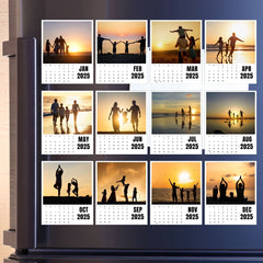 Personalized Photo Calendar Fridge Magnets – Custom Family Set