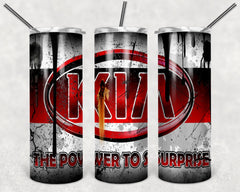 Custom KIA 20oz Tumbler Travel Coffee Mug straw Truck Car Enthusiasts