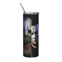 20oz Horror Legends Skinny Tumbler Freddy, Jason, Pennywise, Michael Myer Mug