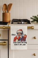 Funny Santa Christmas Towel Set – 3-Pack Holiday Kitchen Decor