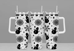 Snowman & Snowflake 40oz Tumbler