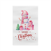 Merry Christmas Snowman Towel – Cute Holiday Kitchen Decor