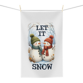 Let It Snow Snowman Kitchen Towel – Cute Winter Decor
