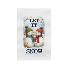 Let It Snow Snowman Kitchen Towel – Cute Winter Decor