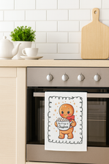 Gingerbread Cocoa Christmas Towel – Cute Holiday Kitchen Decor