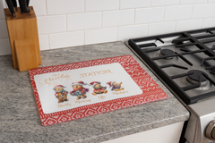 Personalised Christmas Bear Hot Chocolate Station Board – Festive Family Kitchen Décor UK