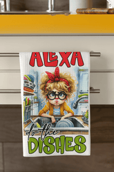 Alexa Do the Dishes Tea Towel – Funny Kitchen Gift for Housewarming - East Coast Gifts