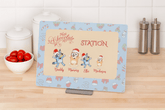 Bluey Family Hot Chocolate Station | Personalised Christmas Glass Board - East Coast Gifts