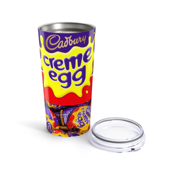 Cadburys Creme Egg Inspired 20 oz, Stainless Steel Tumbler, Hot or Cold - East Coast Gifts