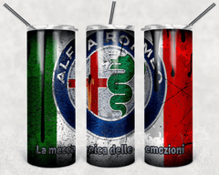 Custom Car Logo 20oz Tumbler Travel Coffee Mug with Straw for Auto Enthusiasts - East Coast Gifts