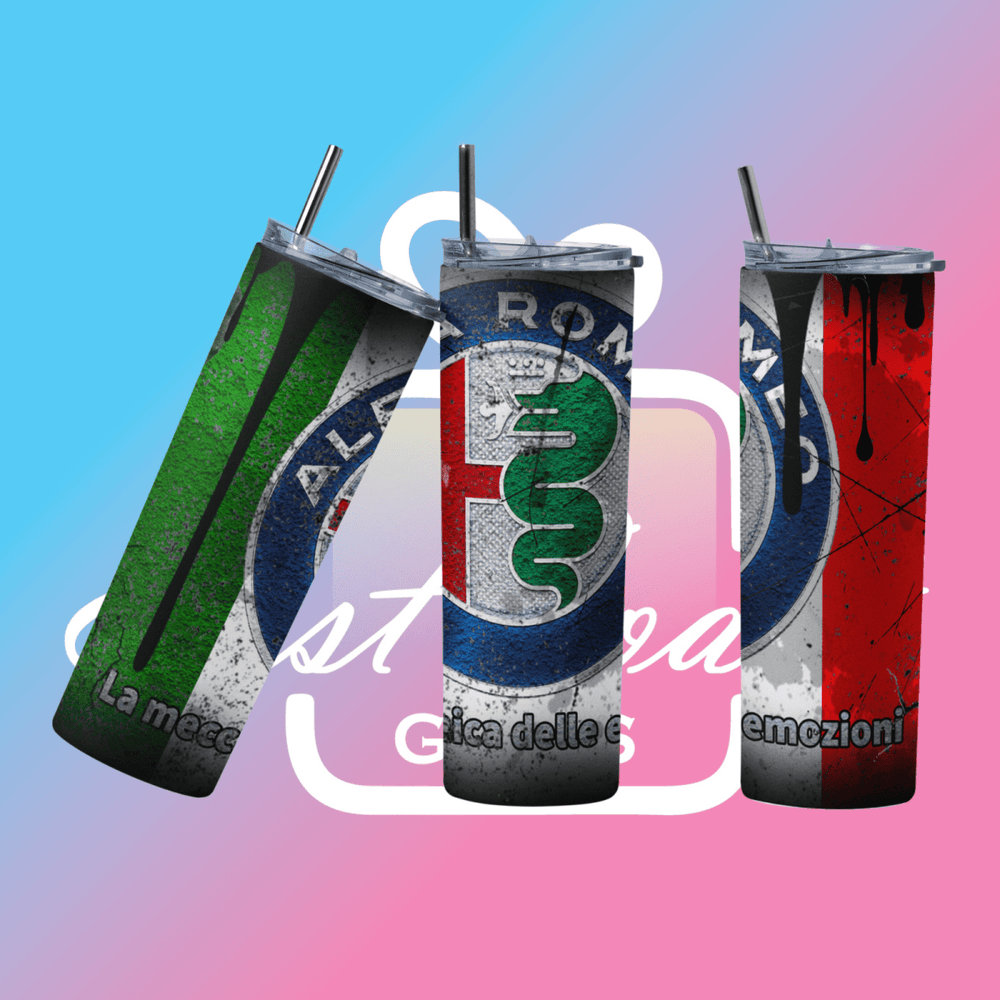 Custom Car Logo 20oz Tumbler Travel Coffee Mug with Straw for Auto Enthusiasts - East Coast Gifts