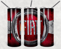 Custom Fiat 20oz Tumbler Travel Coffee Mug straw Truck Car Enthusiasts - East Coast Gifts