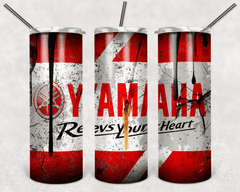 Custom Yamaha 20oz Tumbler Travel Coffee Mug straw Truck Car Enthusiasts - East Coast Gifts