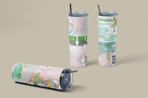 Disney - Inspired Tinkerbell Cup – Fairy Glitter Tumbler – Fast UK Dispatch - East Coast Gifts