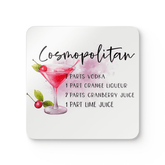 Drink Coaster Bar Kitchen cocktail recipe single or complete set of 16 - East Coast Gifts