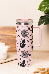 Snowman & Snowflake 40oz Tumbler