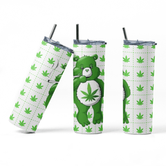Funny Stoner Bear Tumbler for 420 Enthusiasts - East Coast Gifts