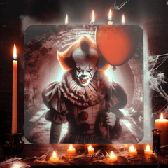 Halloween Clown Pennywise set of 4 Coasters Horror movie - East Coast Gifts