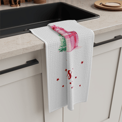 Merry Christmas Snowman Towel – Cute Holiday Kitchen Decor - East Coast Gifts