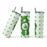 Funny Stoner Bear Tumbler for 420 Enthusiasts