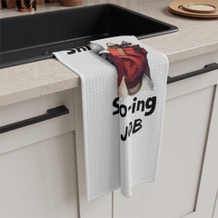 Naughty Santa “Stop Your Ho - ing” Funny Christmas Towel Holiday Decor Gift - East Coast Gifts