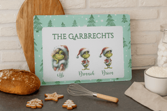 Personalised Grinch Hot Chocolate Station Glass Chopping Board - East Coast Gifts