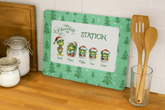 Personalised Grinch Hot Chocolate Station Glass Chopping Board - East Coast Gifts