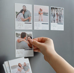 Personalized Photo Calendar Fridge Magnets – Custom Family Set - East Coast Gifts