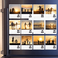 Personalized Photo Calendar Fridge Magnets – Custom Family Set - East Coast Gifts