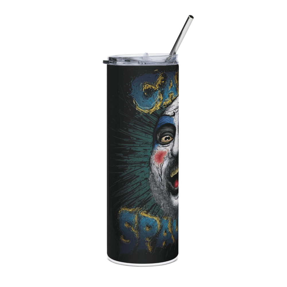 20oz Horror Clown Tumbler Captain - Inspired Stainless Steel Cup with Straw & Lid - East Coast Gifts