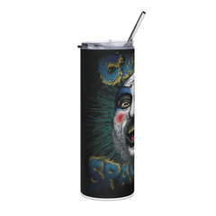 20oz Horror Clown Tumbler Captain - Inspired Stainless Steel Cup with Straw & Lid - East Coast Gifts