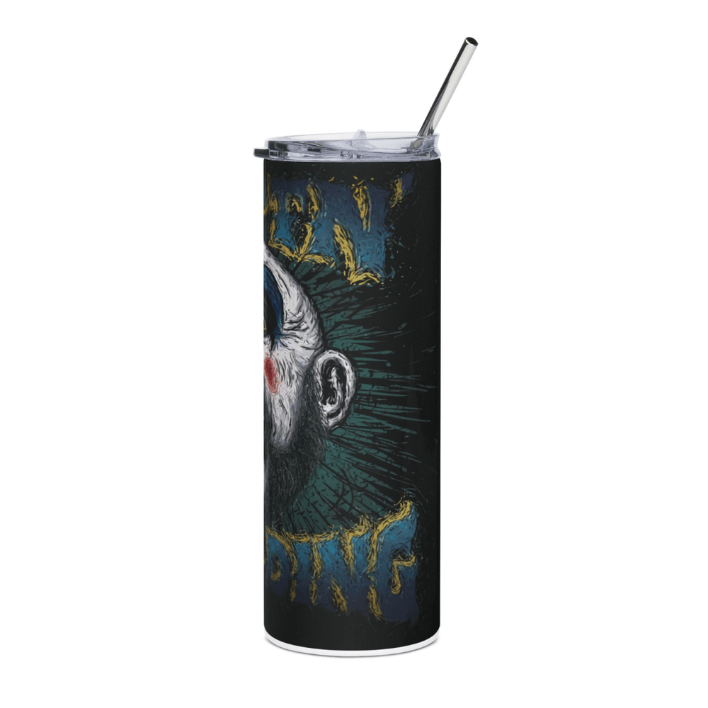 20oz Horror Clown Tumbler Captain - Inspired Stainless Steel Cup with Straw & Lid - East Coast Gifts