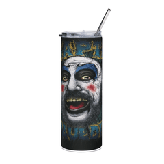 20oz Horror Clown Tumbler Captain - Inspired Stainless Steel Cup with Straw & Lid - East Coast Gifts