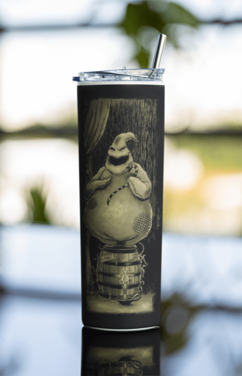 20oz Nightmare Before Christmas Gothic Tumbler – Jack Skellington & Oogie Mug - East Coast Gifts