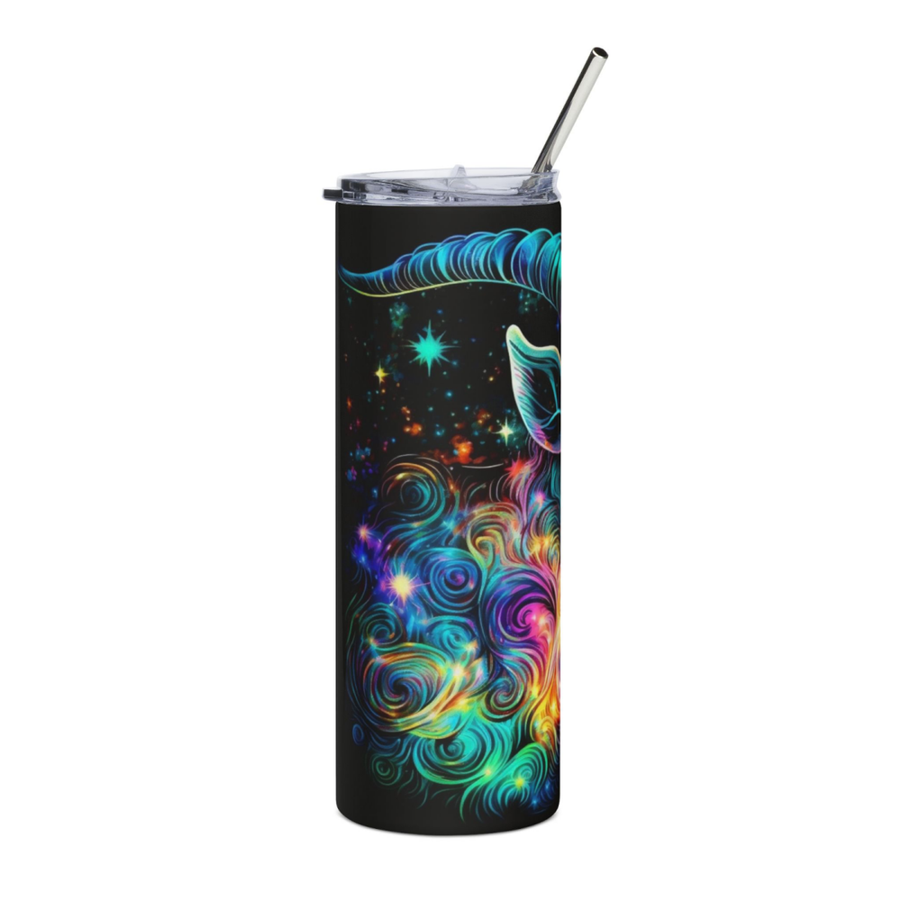 20oz Zodiac Skinny Tumbler Insulated Stainless Steel – Astrology Gift Cup, - East Coast Gifts
