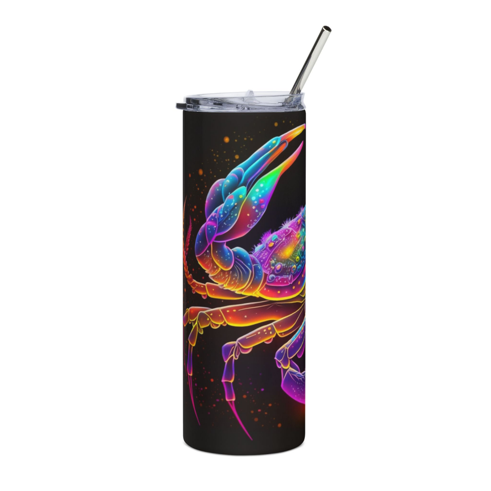 20oz Zodiac Skinny Tumbler Insulated Stainless Steel – Astrology Gift Cup, - East Coast Gifts