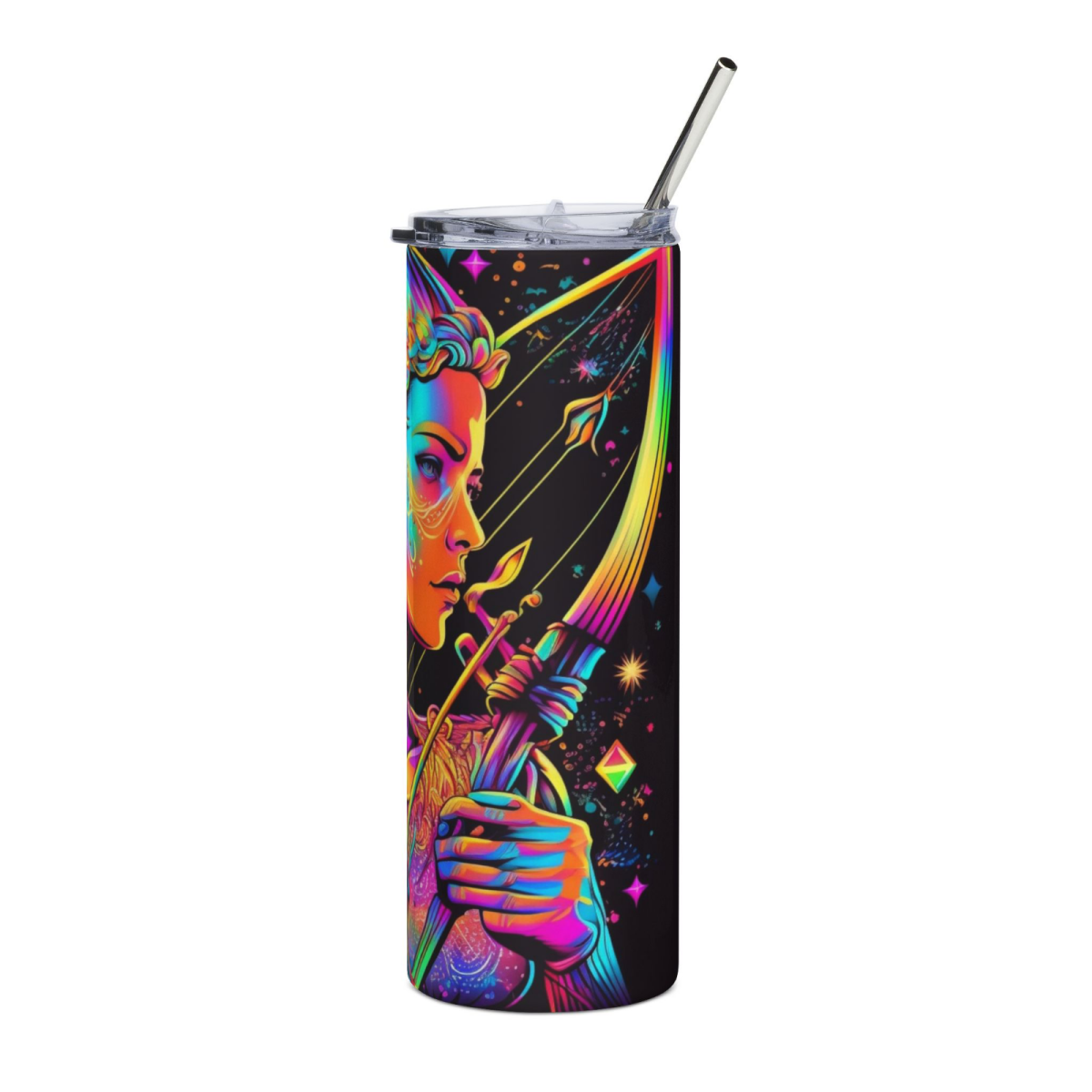 20oz Zodiac Skinny Tumbler Insulated Stainless Steel – Astrology Gift Cup, - East Coast Gifts