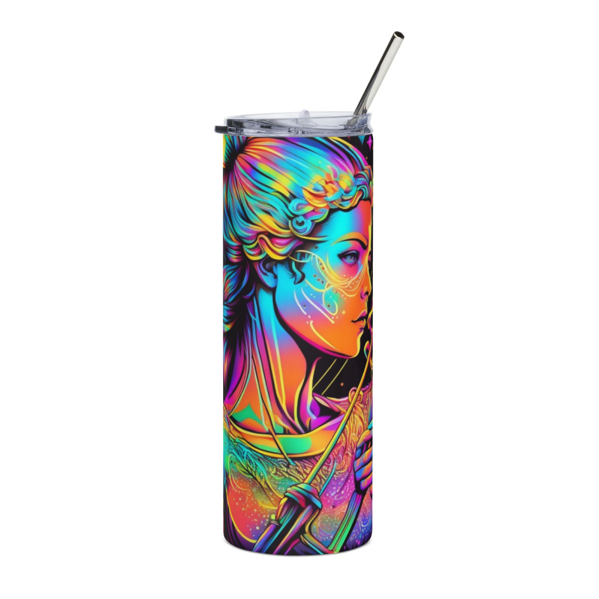 20oz Zodiac Skinny Tumbler Insulated Stainless Steel – Astrology Gift Cup, - East Coast Gifts