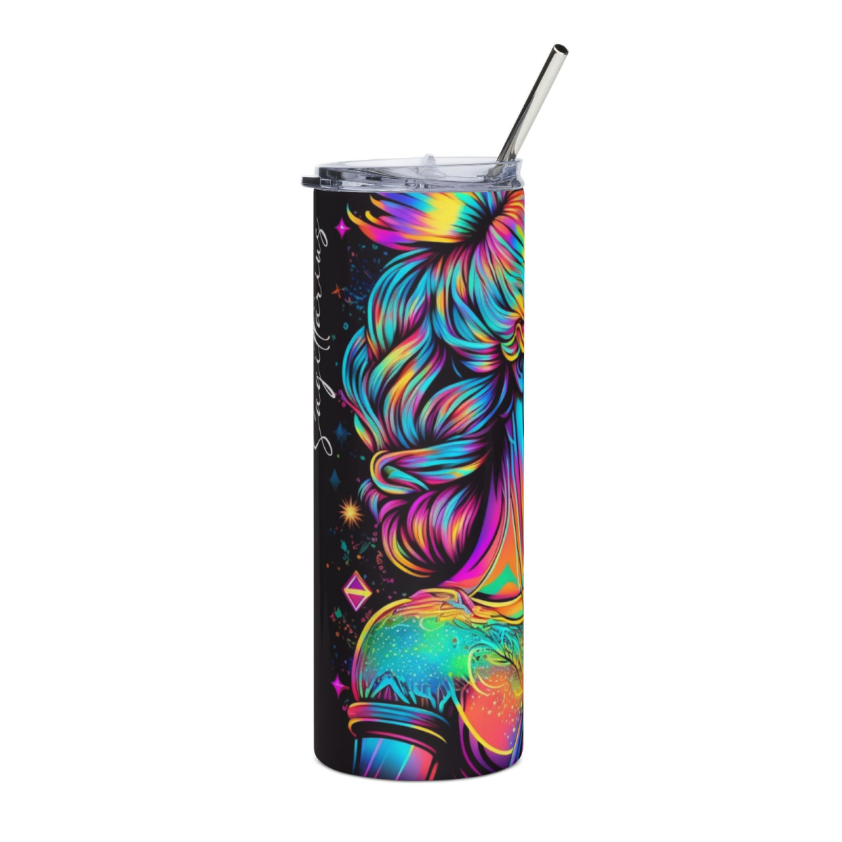 20oz Zodiac Skinny Tumbler Insulated Stainless Steel – Astrology Gift Cup, - East Coast Gifts