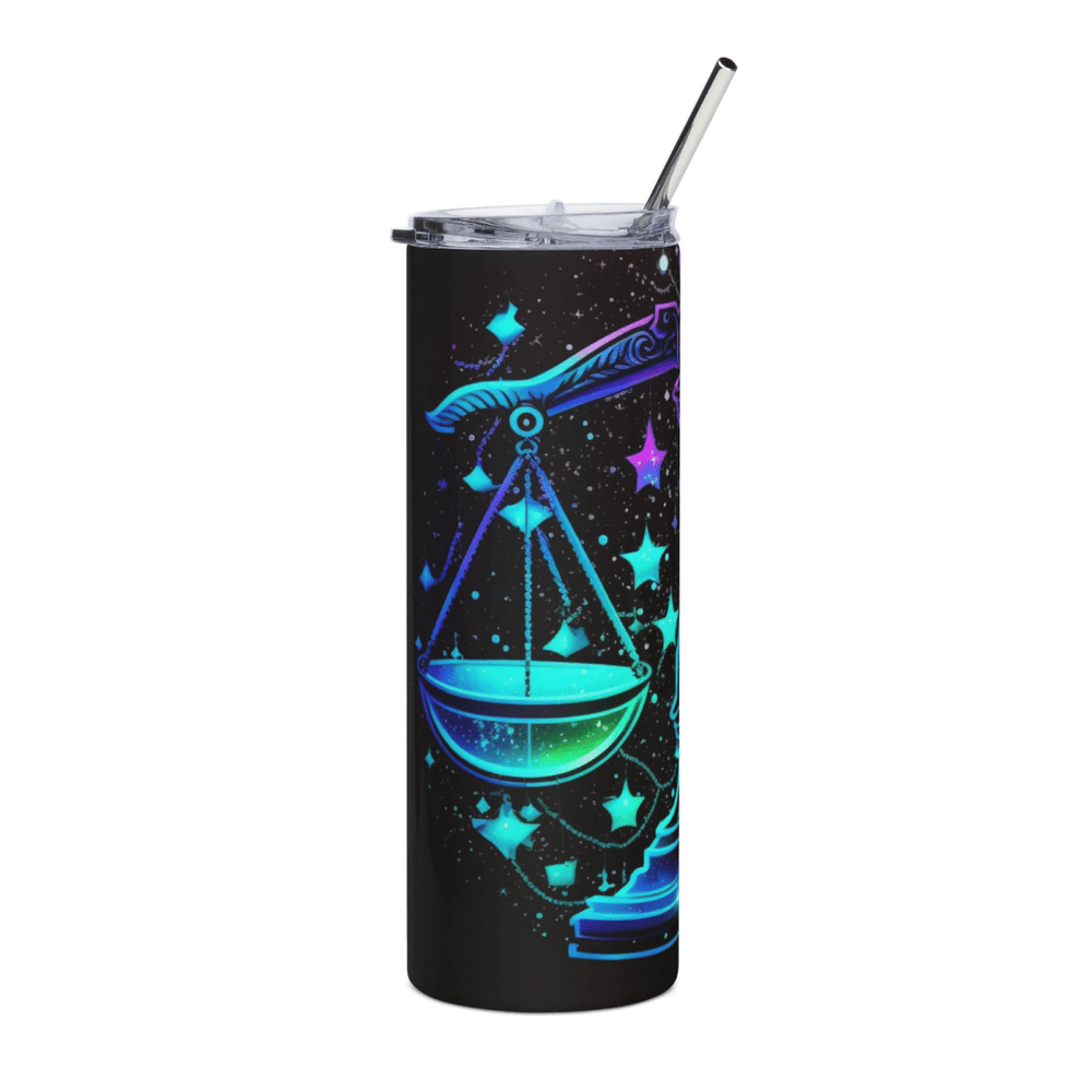 20oz Zodiac Skinny Tumbler Insulated Stainless Steel – Astrology Gift Cup, - East Coast Gifts