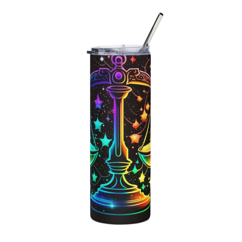 20oz Zodiac Skinny Tumbler Insulated Stainless Steel – Astrology Gift Cup, - East Coast Gifts