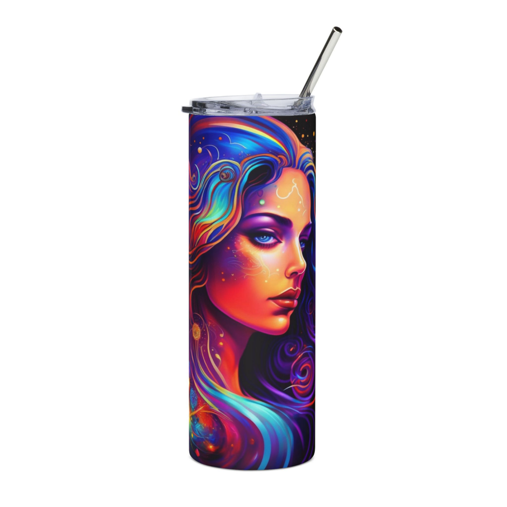 20oz Zodiac Skinny Tumbler Insulated Stainless Steel – Astrology Gift Cup, - East Coast Gifts