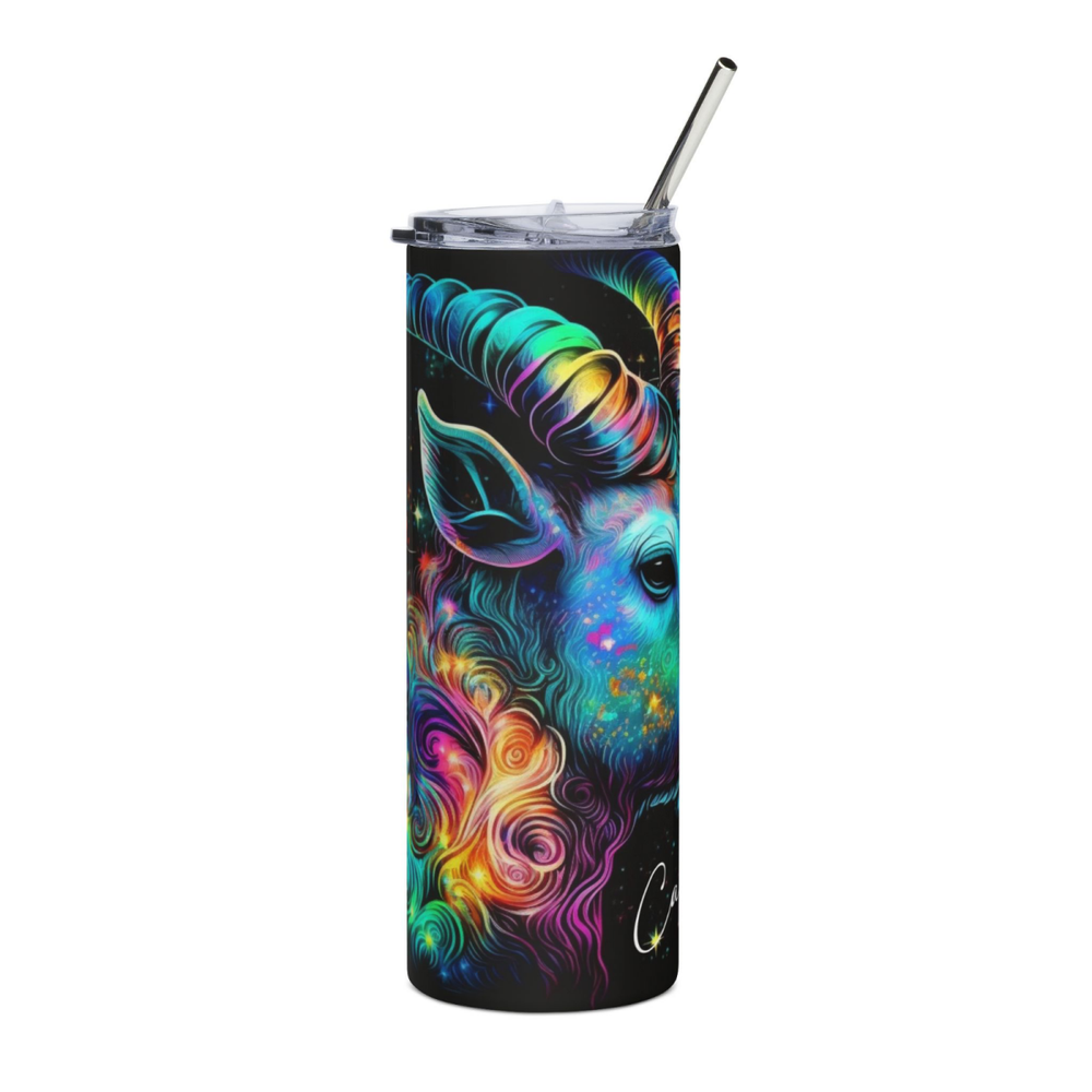 20oz Zodiac Skinny Tumbler Insulated Stainless Steel – Astrology Gift Cup, - East Coast Gifts