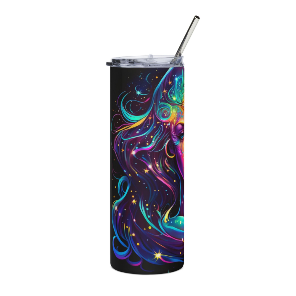 20oz Zodiac Skinny Tumbler Insulated Stainless Steel – Astrology Gift Cup, - East Coast Gifts
