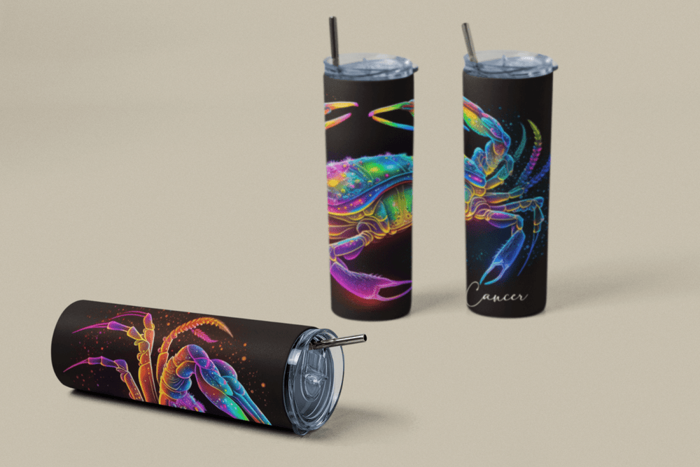 20oz Zodiac Skinny Tumbler Insulated Stainless Steel – Astrology Gift Cup, - East Coast Gifts
