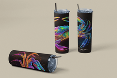 20oz Zodiac Skinny Tumbler Insulated Stainless Steel – Astrology Gift Cup, - East Coast Gifts