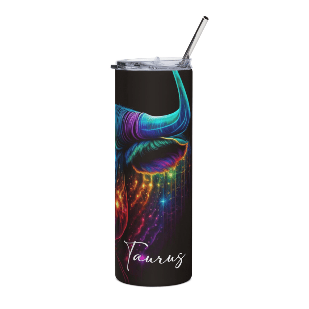 20oz Zodiac Skinny Tumbler Insulated Stainless Steel – Astrology Gift Cup, - East Coast Gifts