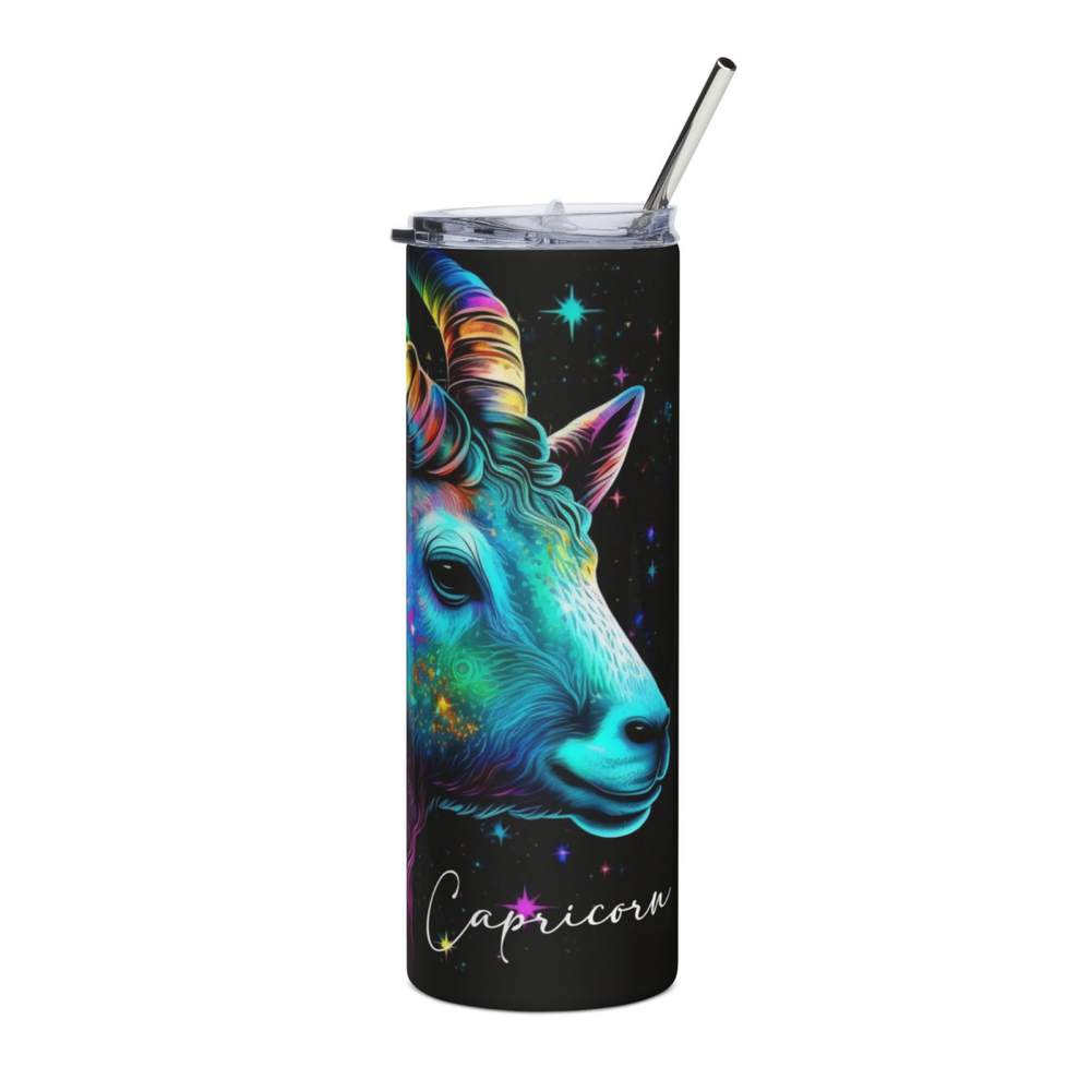20oz Zodiac Skinny Tumbler Insulated Stainless Steel – Astrology Gift Cup, - East Coast Gifts