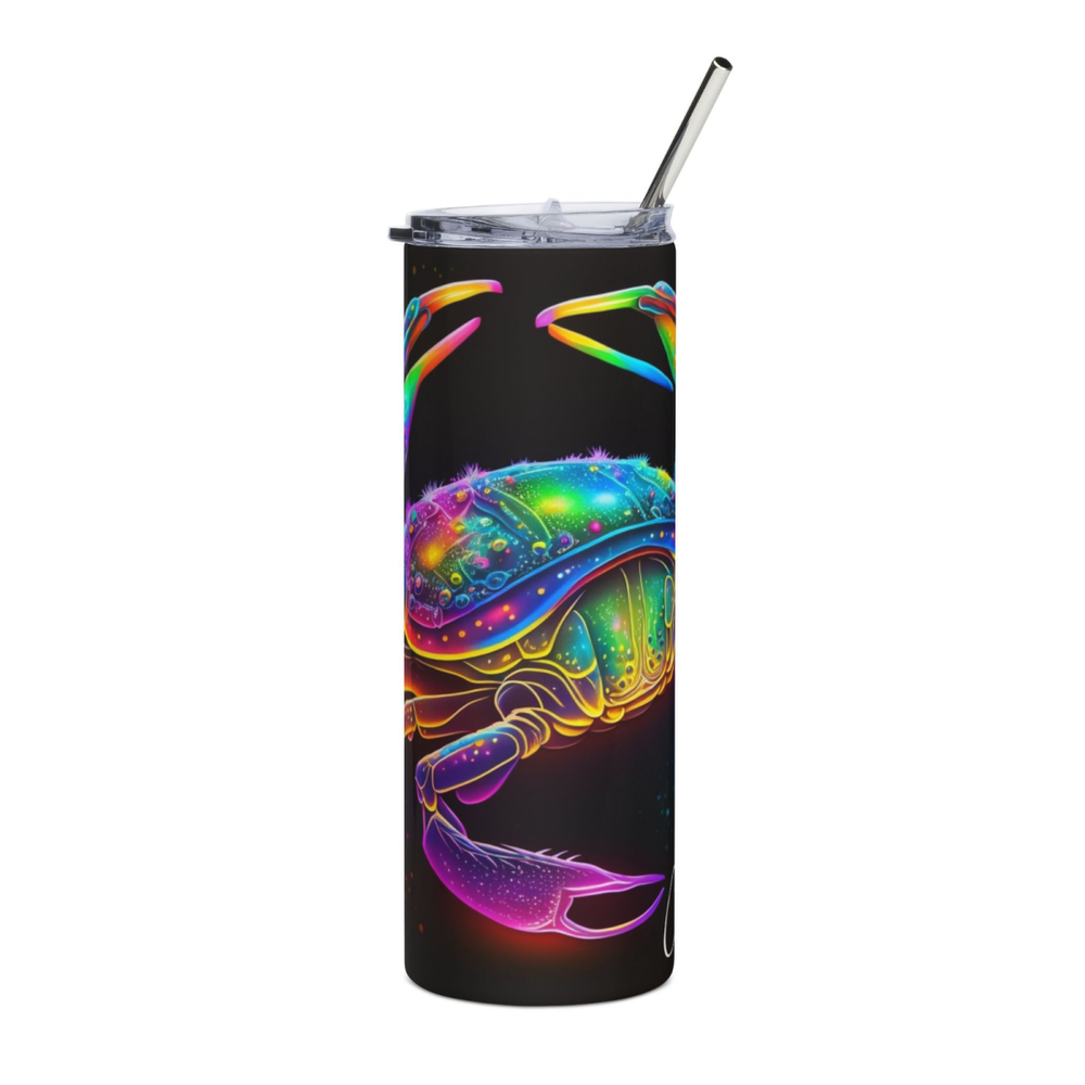 20oz Zodiac Skinny Tumbler Insulated Stainless Steel – Astrology Gift Cup, - East Coast Gifts