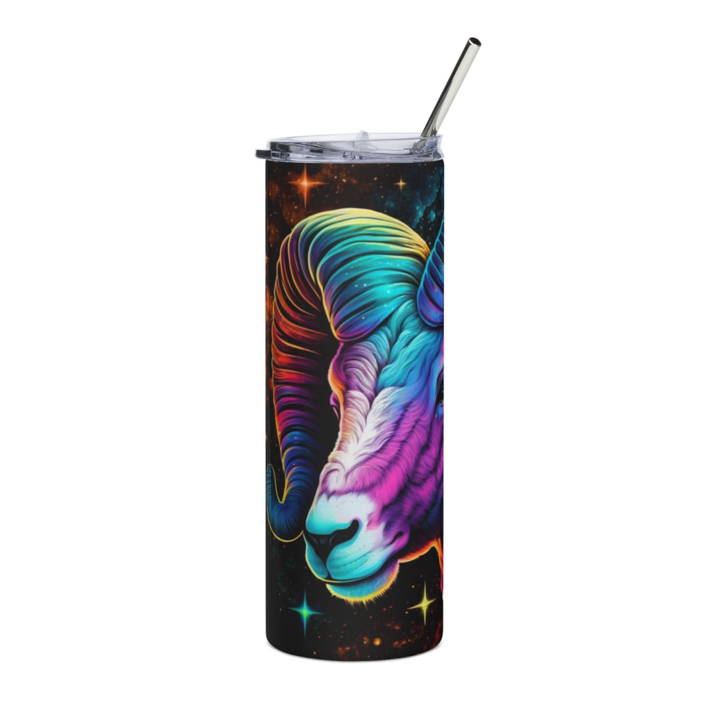 20oz Zodiac Skinny Tumbler Insulated Stainless Steel – Astrology Gift Cup, - East Coast Gifts